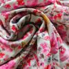 Modal Satin - Pink Floral