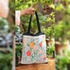 Floral Handembroidered Sustainable Totebag