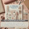 Moodboard and Illustration Template