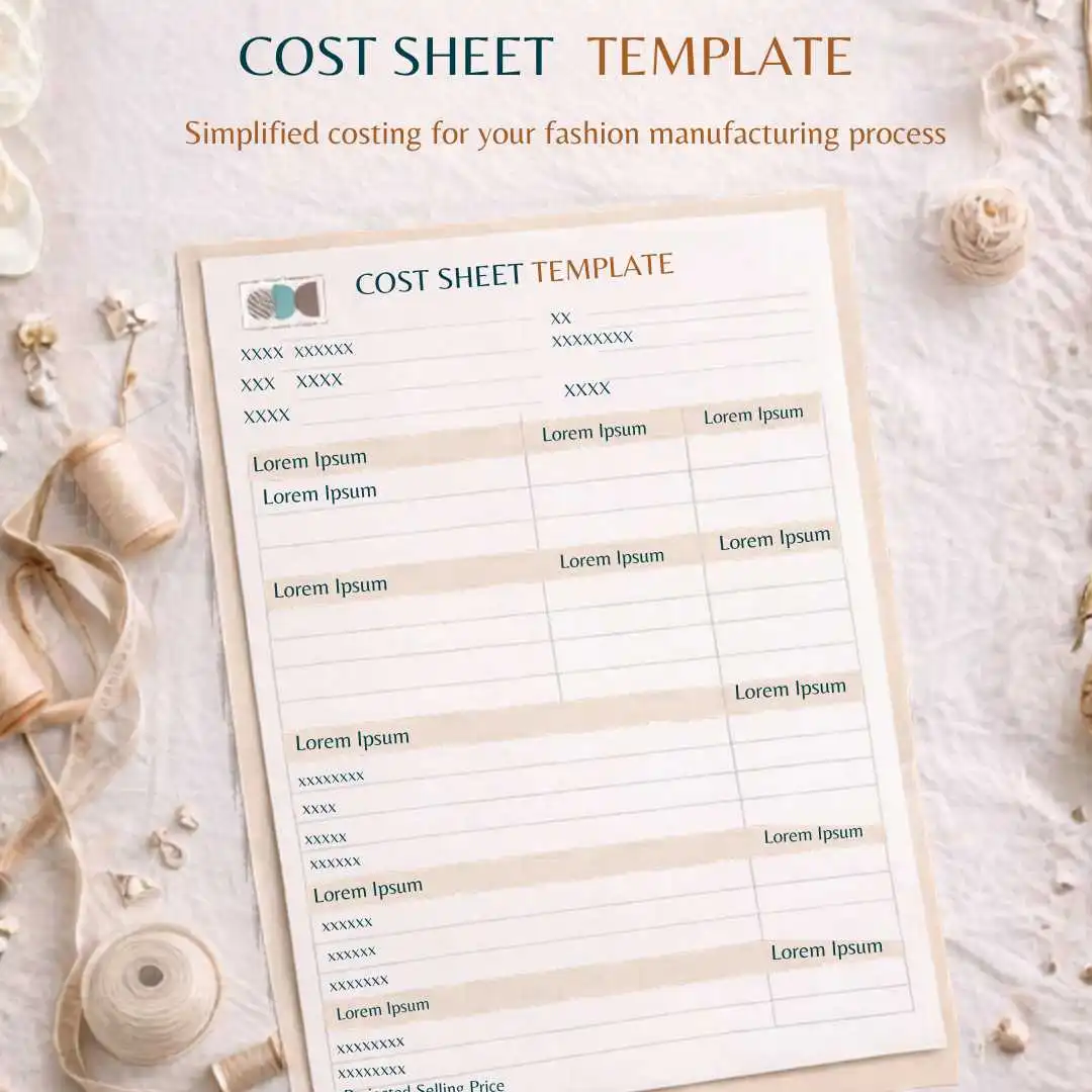 Cost Sheet Template