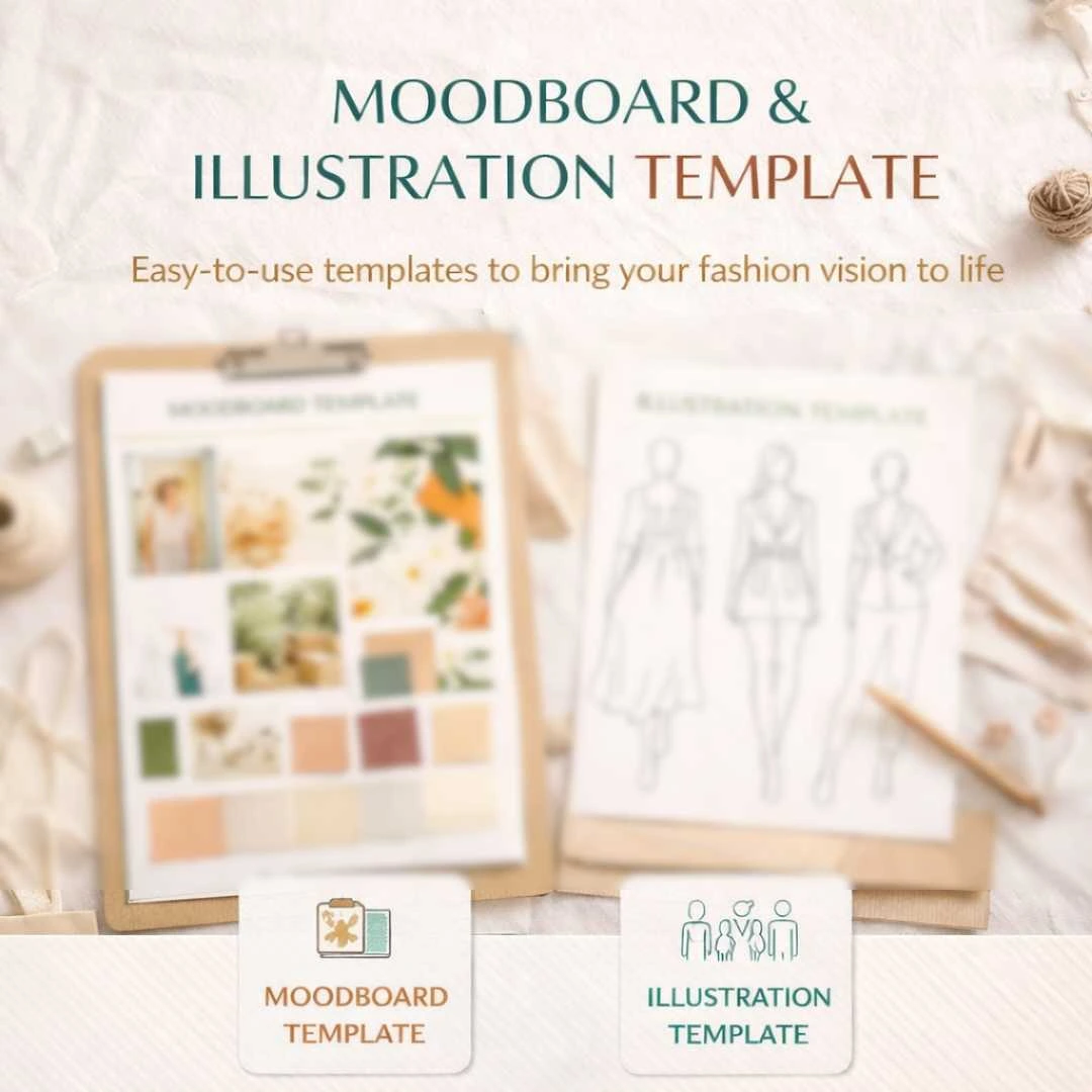 Moodboard and Illustration Templates