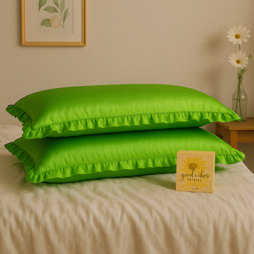 Glow Sleep Set: Silk Satin Pillow Covers+Free Incense