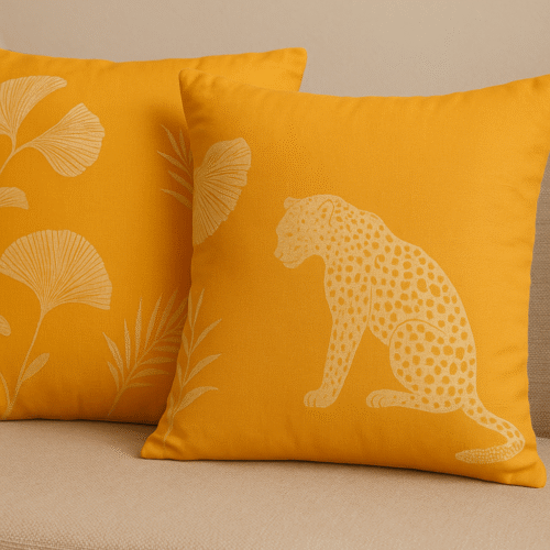 Wildflower Mornings Set - Linen Satin Cushion Covers + Free Incense Box - Image 4