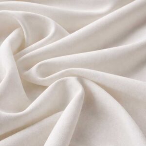 Natural Crepe White Fabric