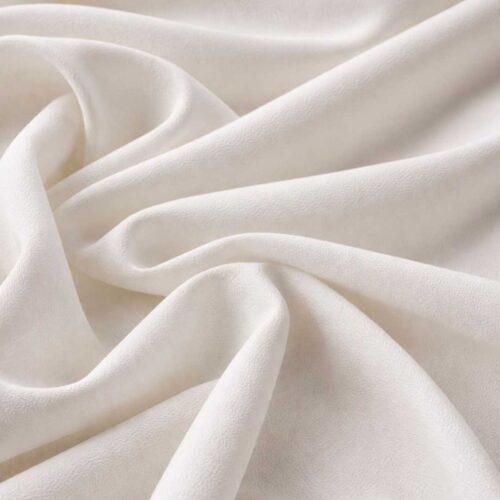 Natural Crepe White Fabric