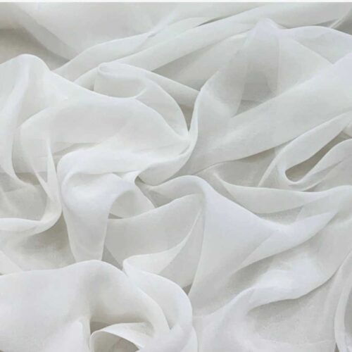 Viscose georgette - White