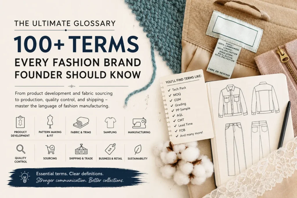 100+ Terms Every Fashion Brand Founder Should Know