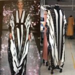 black-white-striped-lace-panel-maxi-dress