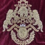 maroon-velvet-metallic-embroidered-badge