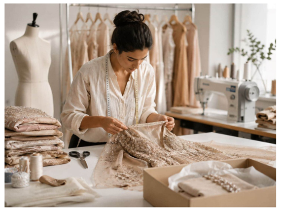 Final Production and Finishing 
Following approval, the garment moves into final production. It is then carefully finished, checked for quality, and prepared for delivery or the next stage of your project.