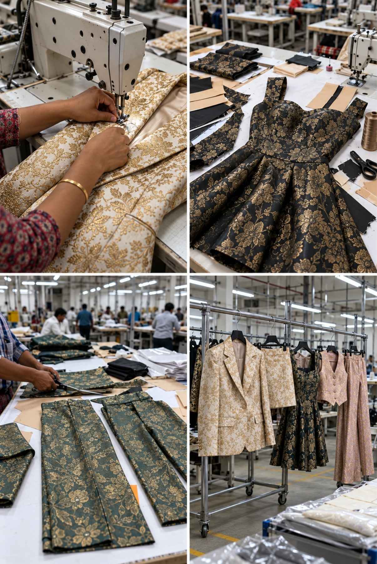 Bespoke Brocade Garment Manufacturing and Production Process